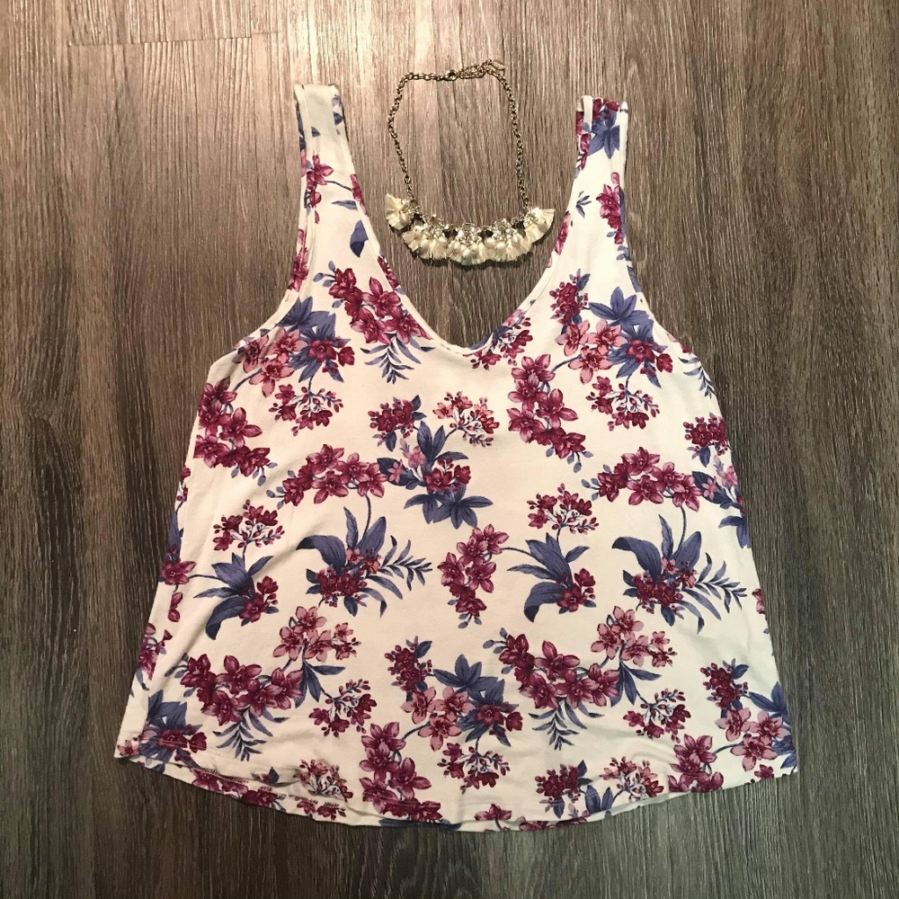 American Eagle Floral Tank Top